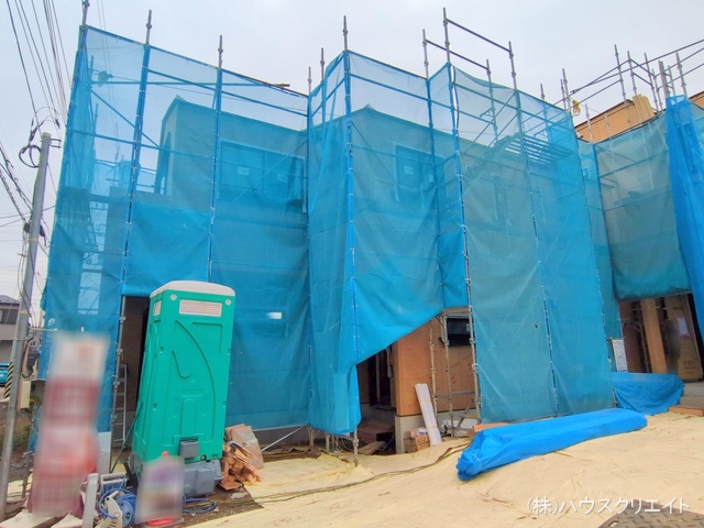 千葉県市川市香取1丁目の新築戸建て上棟写真 2025年11月12日撮影