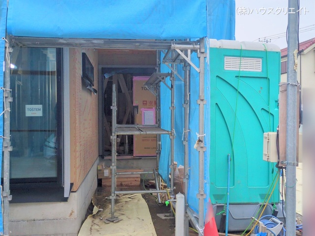 千葉県市川市香取1丁目の新築戸建て上棟写真 2025年11月12日撮影