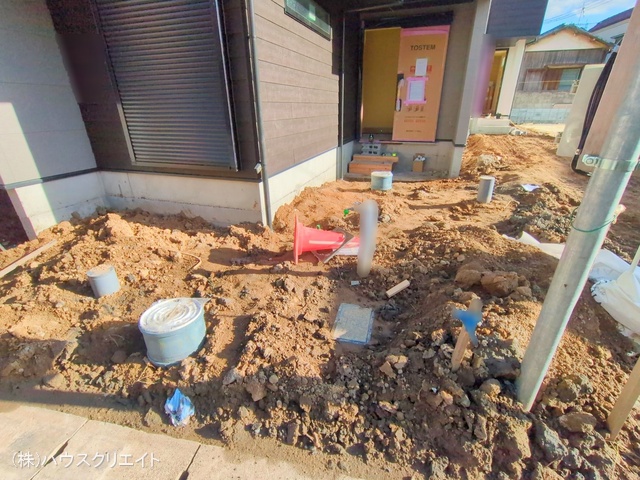 千葉県市川市香取1丁目の新築戸建て外構写真 2025年12月15日撮影