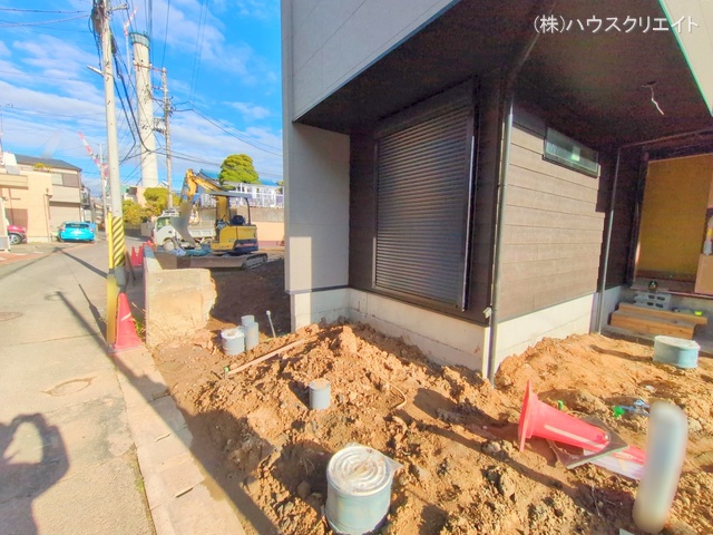 千葉県市川市香取1丁目の新築戸建て外構写真 2025年12月15日撮影