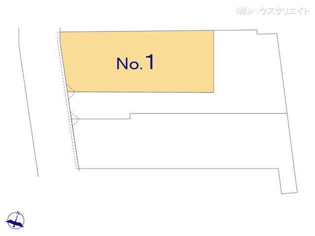 千葉県市川市香取1丁目の新築戸建て全体区画図 ※図面と異なる場合は現況を優先