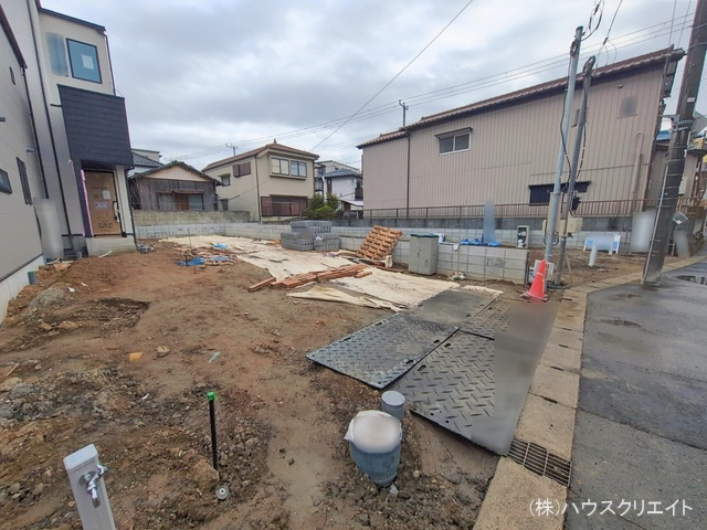 千葉県市川市香取1丁目の新築戸建て更地・土地写真 2026年1月6日撮影
