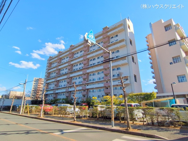 千葉県我孫子市つくし野3丁目のマンション『我孫子ビレジ3号棟』外観写真 2025年2月25日撮影