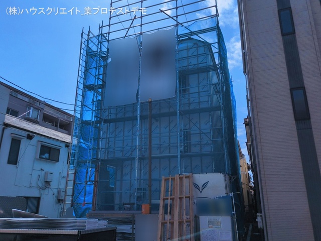 千葉県松戸市栄町７丁目の新築戸建てシート写真 2026年3月8日撮影