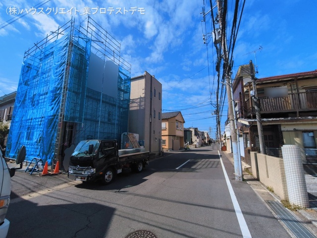 千葉県松戸市栄町７丁目の新築戸建てシート写真 2026年3月8日撮影
