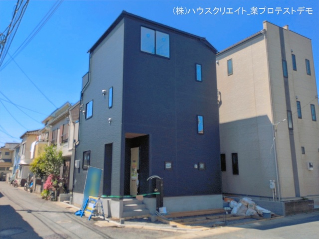 千葉県松戸市栄町７丁目の新築戸建て外構写真 2026年4月7日撮影