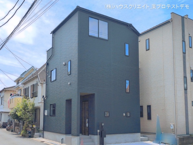 千葉県松戸市栄町７丁目の新築戸建て完成写真 2026年4月27日撮影