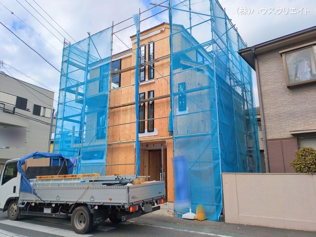 千葉県市川市関ケ島の新築戸建て上棟写真 2025年11月17日撮影