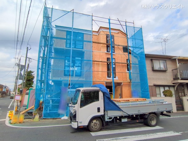 千葉県市川市関ケ島の新築戸建て上棟写真 2025年11月17日撮影