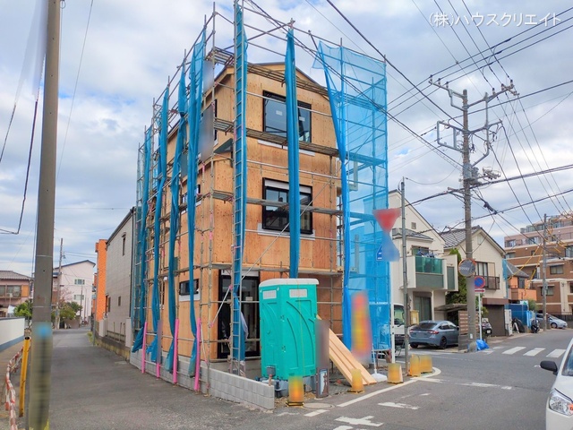 千葉県市川市関ケ島の新築戸建て上棟写真 2025年11月17日撮影