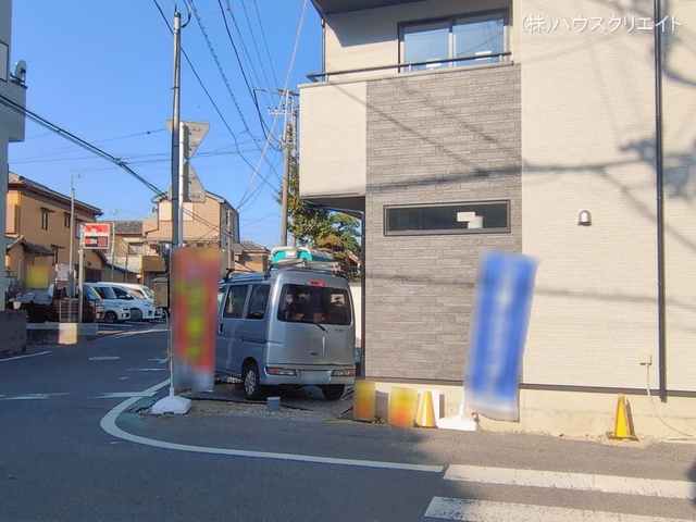 千葉県市川市関ケ島の新築戸建て外構写真 2026年1月12日撮影