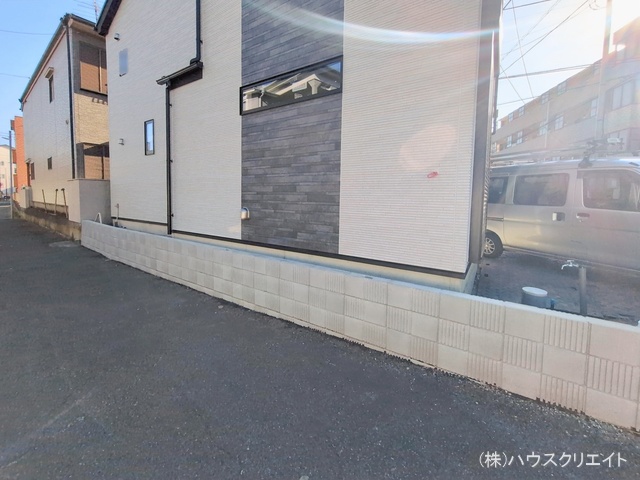 千葉県市川市関ケ島の新築戸建て外構写真 2026年1月12日撮影