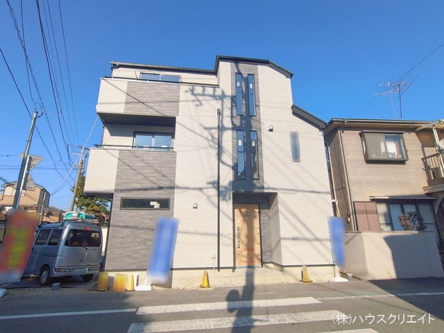 千葉県市川市関ケ島の新築戸建て外構写真 2026年1月12日撮影