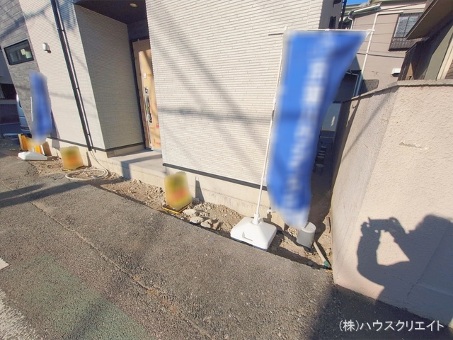 千葉県市川市関ケ島の新築戸建て外構写真 2026年1月12日撮影