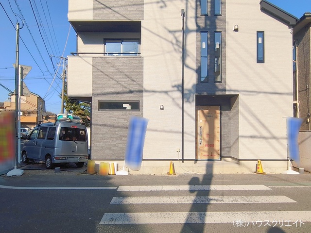 千葉県市川市関ケ島の新築戸建て外構写真 2026年1月12日撮影