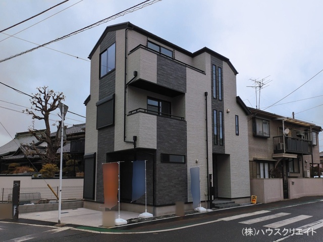 千葉県市川市関ケ島の新築戸建て完成写真 2026年3月9日撮影