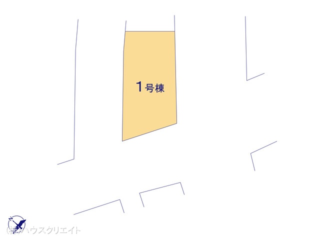 千葉県市川市関ケ島の新築戸建て全体区画図 ※図面と異なる場合は現況を優先