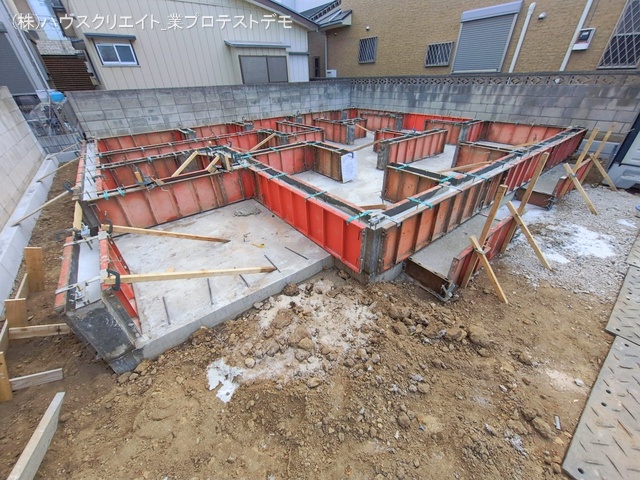 千葉県鎌ケ谷市丸山１丁目の新築戸建て基礎写真 2026年1月25日撮影