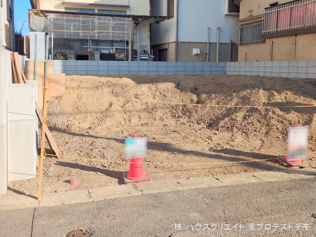 千葉県市川市原木３丁目の新築戸建て更地・土地写真 2025年12月7日撮影