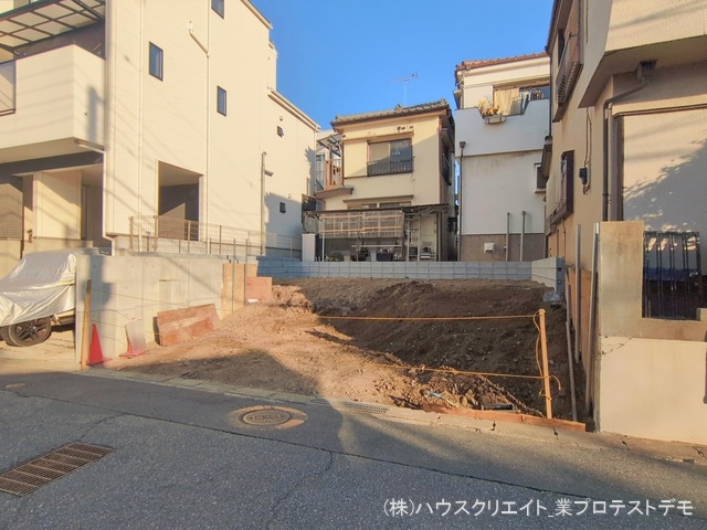 千葉県市川市原木３丁目の新築戸建て更地・土地写真 2026年1月12日撮影