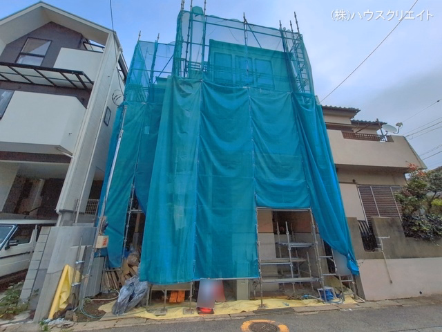 千葉県市川市原木３丁目の新築戸建て上棟写真 2026年7月6日撮影