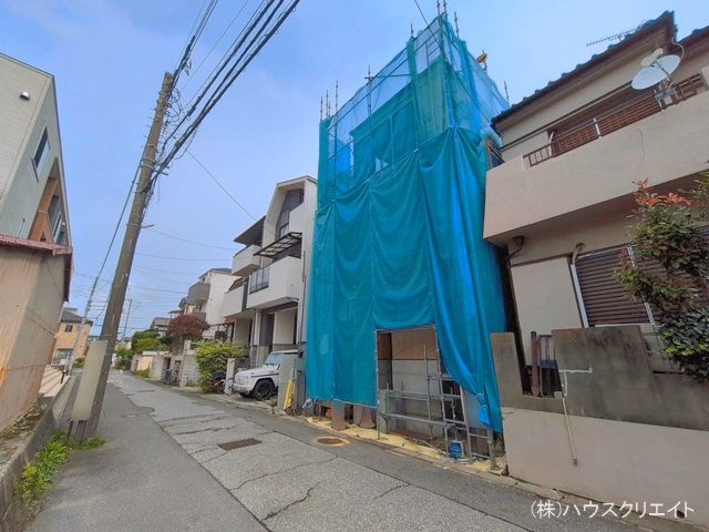 千葉県市川市原木３丁目の新築戸建て上棟写真 2026年7月6日撮影