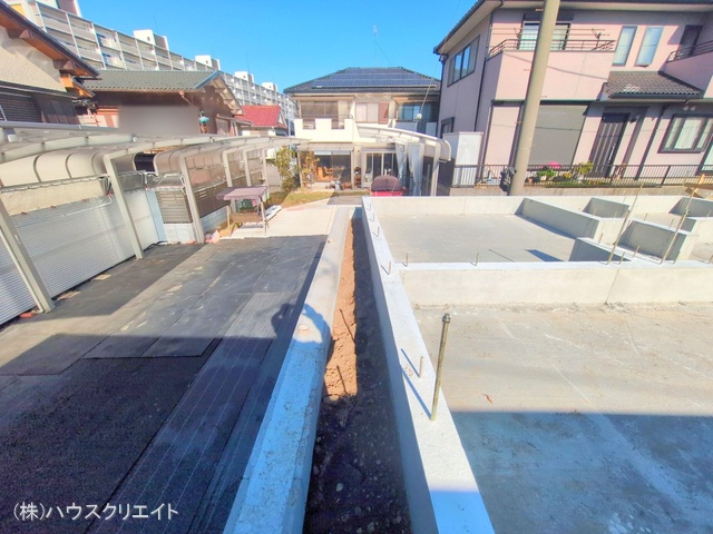 千葉県流山市向小金1丁目の新築戸建て基礎写真 2025年11月30日撮影