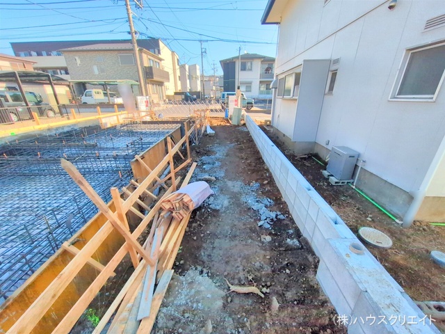 千葉県流山市向小金1丁目の新築戸建て基礎写真 2025年11月30日撮影