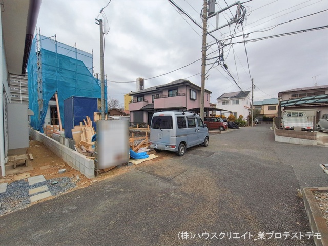 千葉県流山市向小金１丁目の新築戸建てシート写真 2026年1月19日撮影