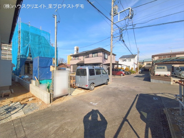 千葉県流山市向小金１丁目の新築戸建てシート写真 2026年2月5日撮影