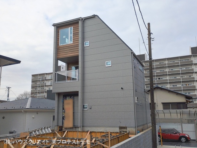 千葉県流山市向小金１丁目の新築戸建て外構写真 2026年2月19日撮影