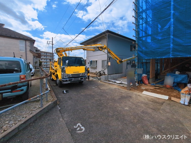 千葉県流山市向小金1丁目の新築戸建て外構写真 2026年3月8日撮影