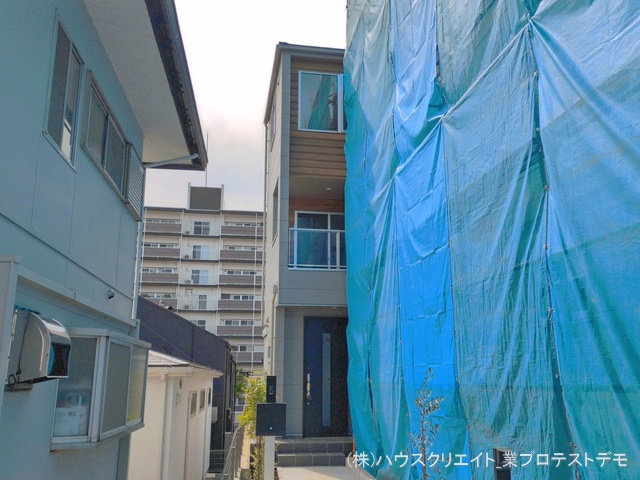 千葉県流山市向小金１丁目の新築戸建て外構写真 2026年4月16日撮影