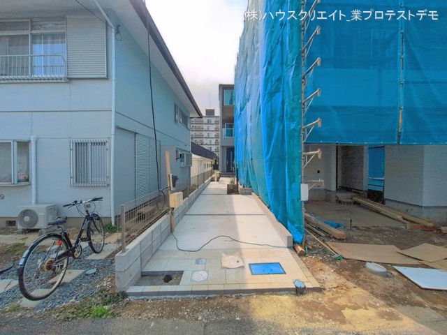 千葉県流山市向小金１丁目の新築戸建て外構写真 2026年4月16日撮影