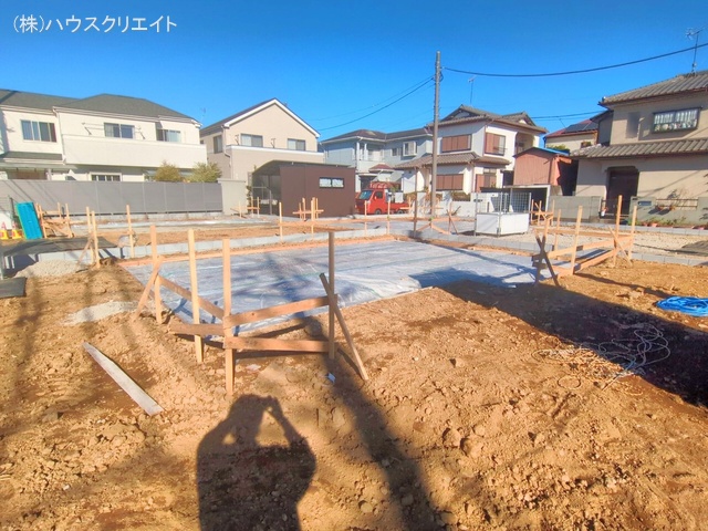千葉県松戸市栄町西５丁目の新築戸建て基礎写真 2025年11月27日撮影