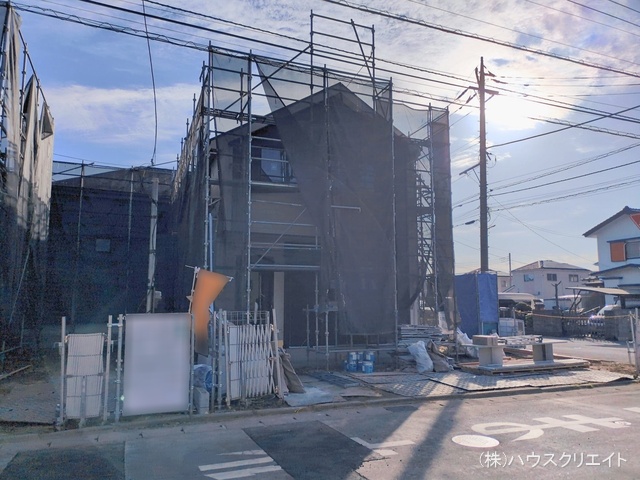 千葉県松戸市栄町西５丁目の新築戸建てシート写真 2026年1月27日撮影