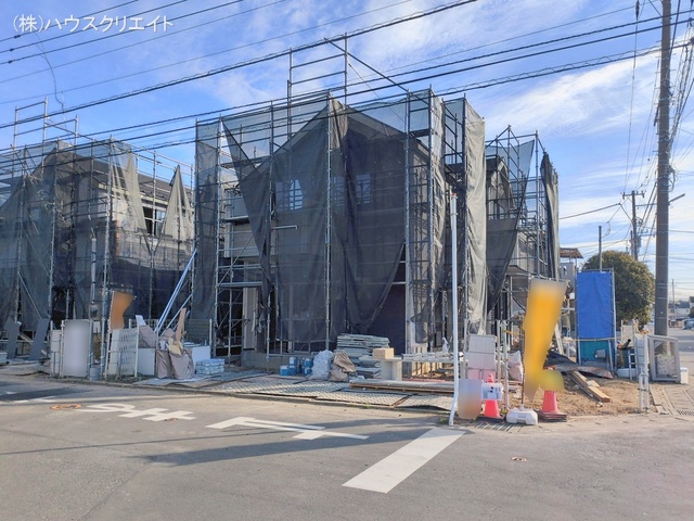 千葉県松戸市栄町西５丁目の新築戸建てシート写真 2026年1月27日撮影