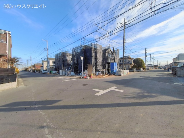 千葉県松戸市栄町西５丁目の新築戸建てシート写真 2026年1月27日撮影