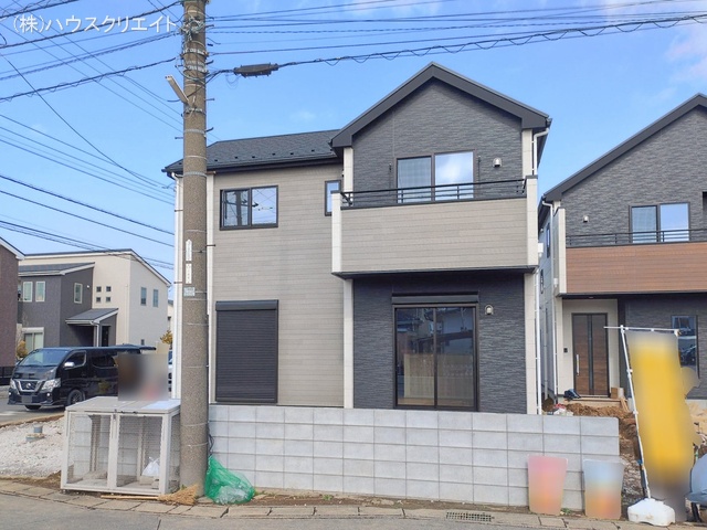 千葉県松戸市栄町西５丁目の新築戸建て外構写真 2026年2月17日撮影
