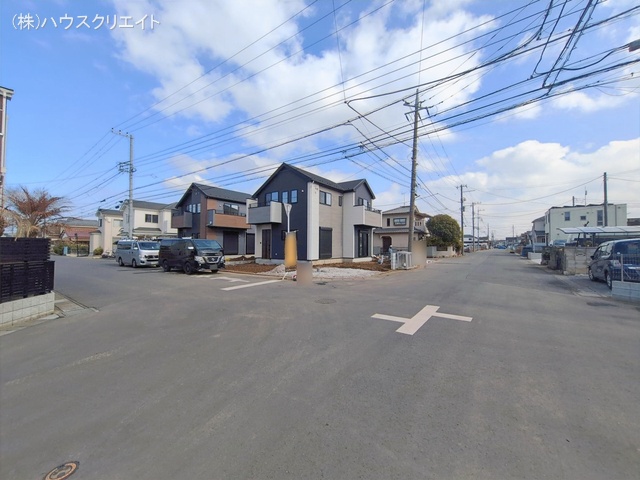 千葉県松戸市栄町西５丁目の新築戸建て外構写真 2026年2月17日撮影