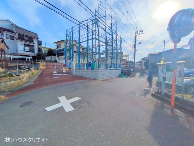 千葉県松戸市千駄堀の新築戸建て上棟写真 2025年12月22日撮影