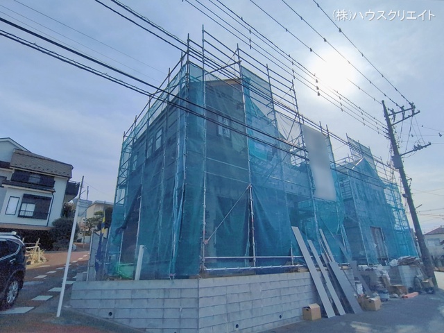 千葉県松戸市千駄堀の新築戸建てシート写真 2026年2月4日撮影