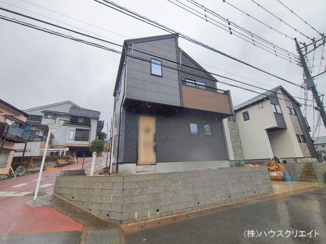 千葉県松戸市千駄堀の新築戸建て外構写真 2026年2月24日撮影