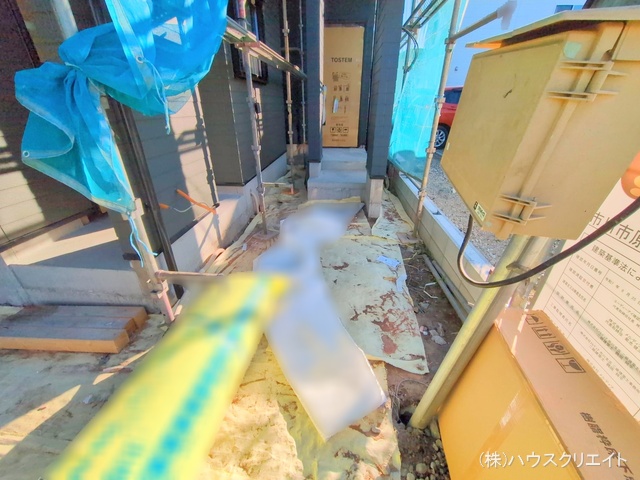 千葉県市川市原木３丁目の新築戸建てシート写真 2025年12月9日撮影