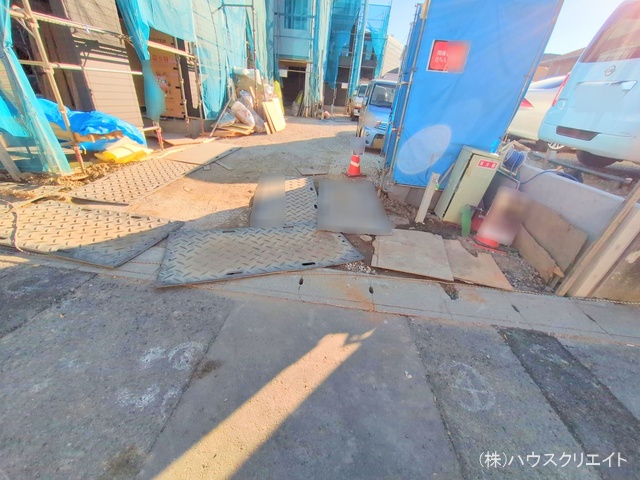 千葉県市川市原木３丁目の新築戸建てシート写真 2025年12月9日撮影