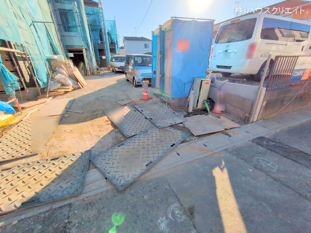 千葉県市川市原木３丁目の新築戸建てシート写真 2025年12月9日撮影