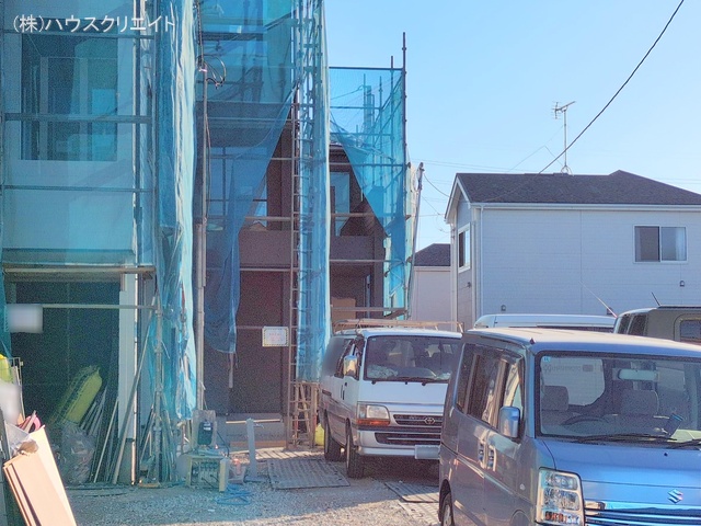 千葉県市川市原木３丁目の新築戸建てシート写真 2025年12月9日撮影