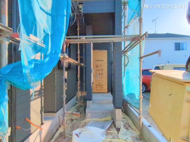 千葉県市川市原木３丁目の新築戸建てシート写真 2025年12月9日撮影