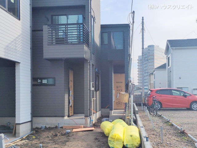 千葉県市川市原木３丁目の新築戸建て外構写真 2025年12月24日撮影