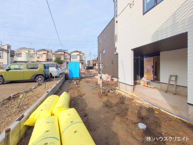 千葉県市川市原木３丁目の新築戸建て外構写真 2025年12月24日撮影